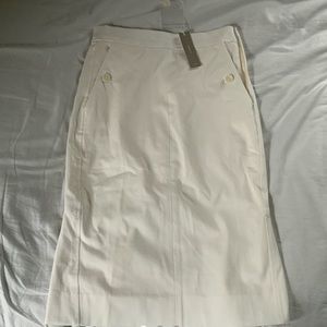 J. Crew brand-new cream colored pencil skirt